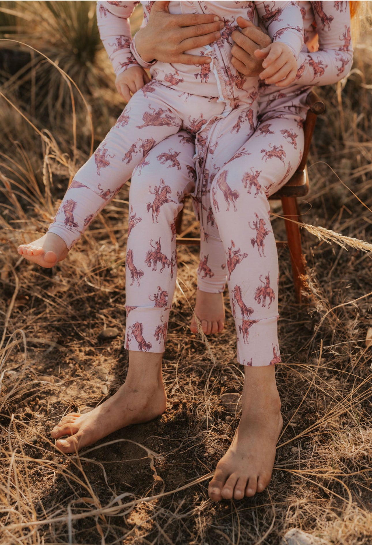 Bubblegum Pink Broncs Pajamas 2PC Set