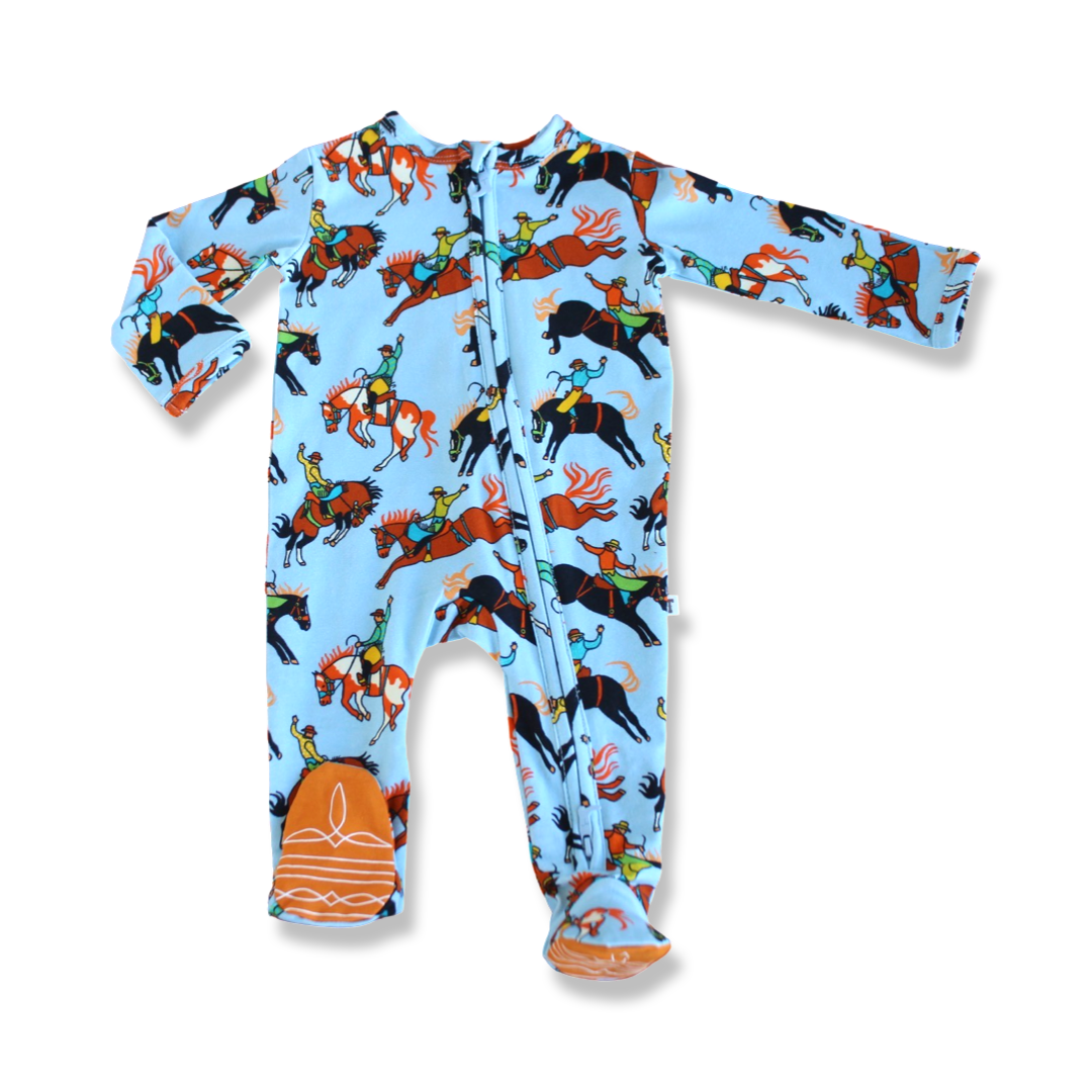 Broncs Baby Footie Pajamas