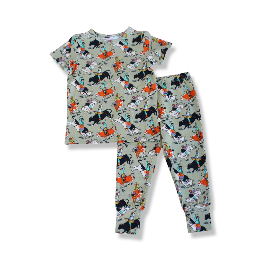 Bull Rider Toddler Short Sleeve 2PC Set