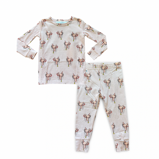 Pink Saddles Pajamas 2PC Set