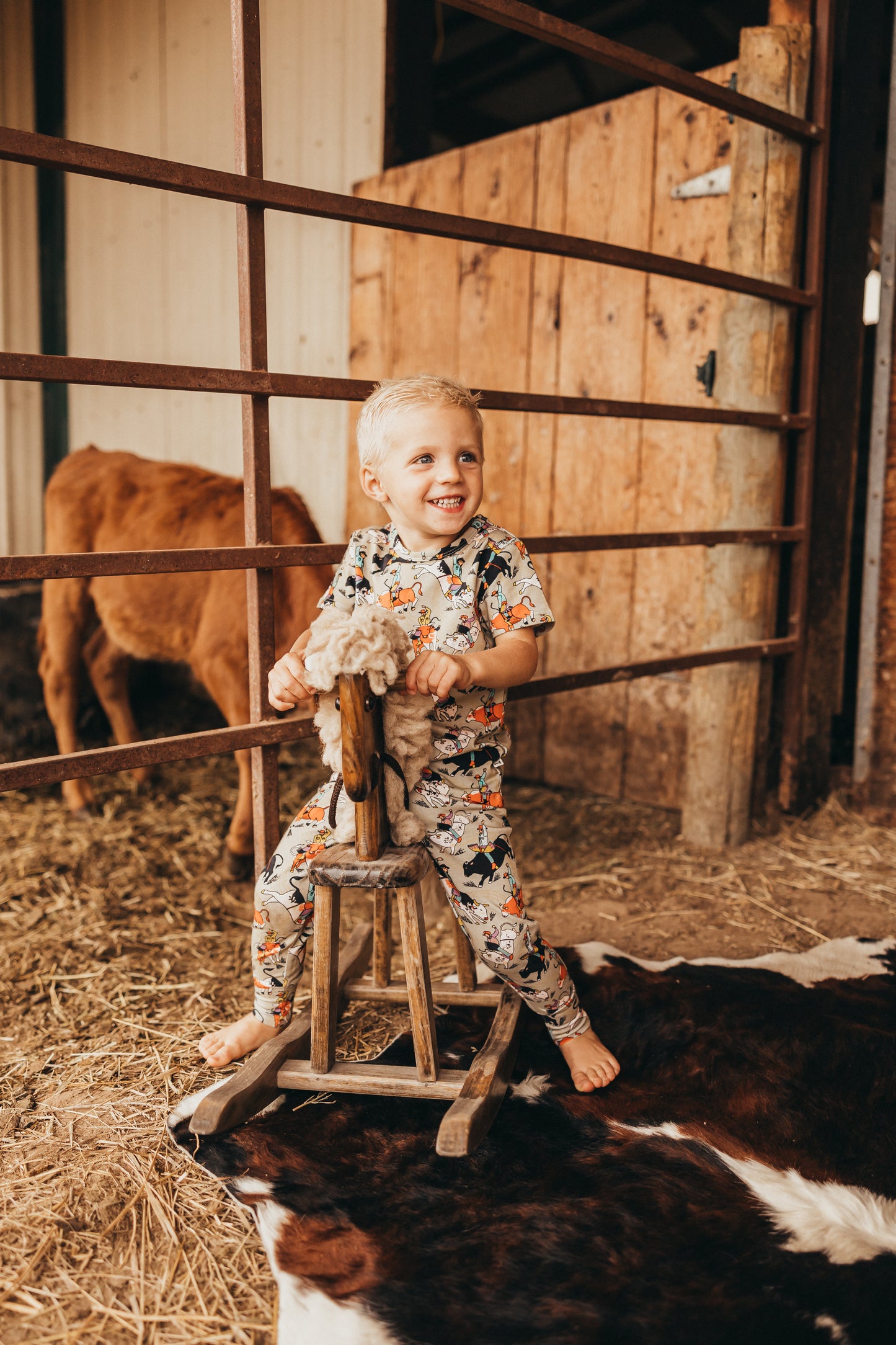 Bull Rider Toddler Short Sleeve 2PC Set