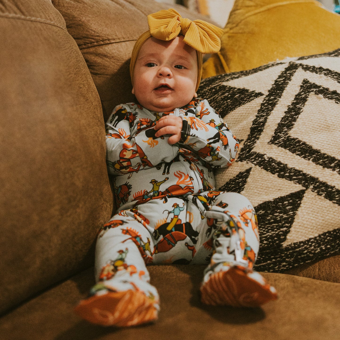 Broncs Baby Footie Pajamas